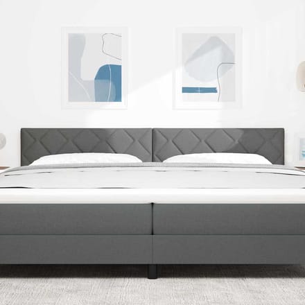 vidaXL - Hoofdbord - Grijs - 200 - cm - Stof