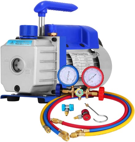 1.8CFM Vacuümpomp Verdeelstukmeterset HVAC Auto ac Koelmiddelvulling