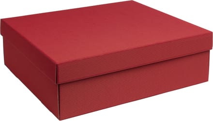 Geschenkdoos met deksel karton ROOD, 40x30x12cm (35 stuks)