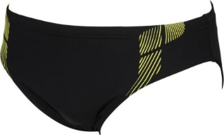 Arena M Streak Brief | Black Soft Green