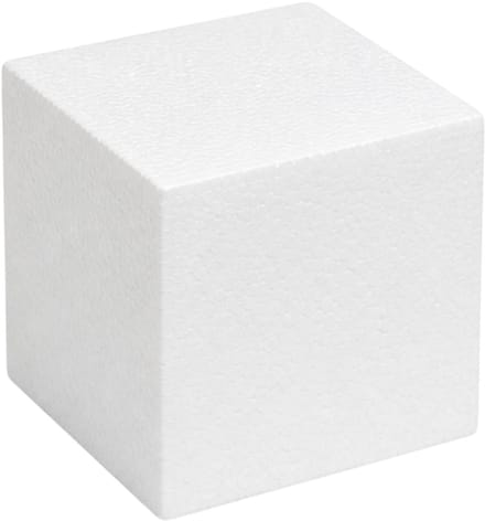 Piepschuim vormen - kubus - 1x - 10 x 10 x 10 cm - styropor hobby / DIY vorm - basis knutselfiguren
