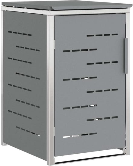 vidaXL - Containerombouw - voor - 1 - bak - 240L - Grijs
