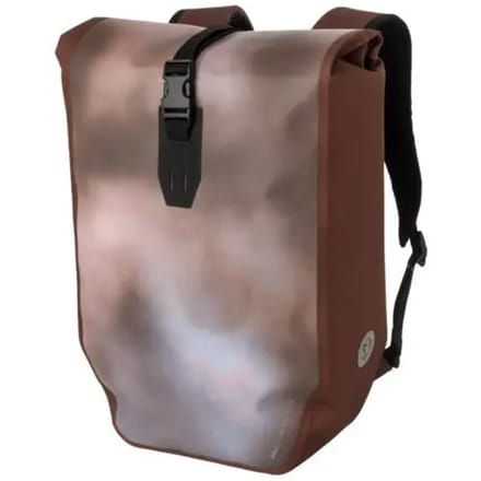 AGU Clean - Fietstas en Rugzak - 21L - 100% Waterdicht - Laptopvak 14 inch - Click'nGo Bevestiging - 3M Reflectie - Bruin