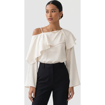 & Other Stories Lollo Silk Blouse White Taglia: 44 | Magliette intime Outlet | Donna | Bianco