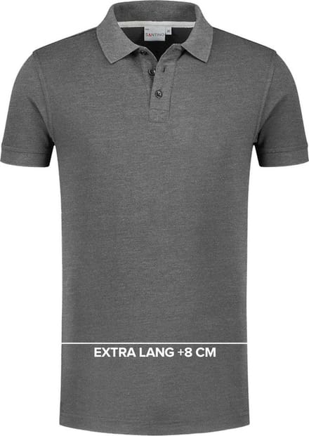 SANTINO MAX+ EXTRA LANG Poloshirt L / Donker kaki