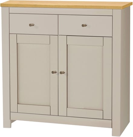 Emerald-Dressoir - 2-deurs 2-laden - Eiken/CrÃ¨me
