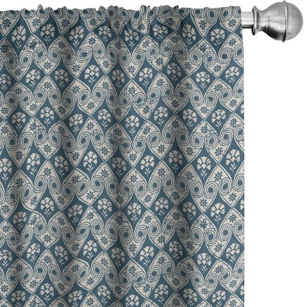 ABAKUHAUS Victoriaanse Voorhangen – 2x75x225 cm – Microvezel, halfdonker