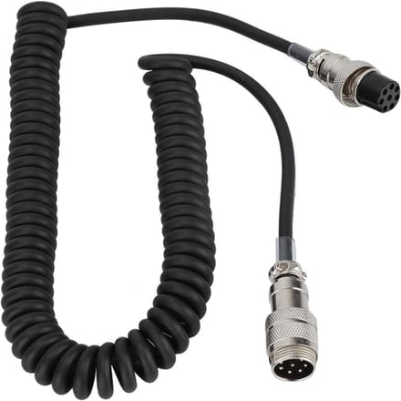 Handige 8-pins Spiraalvormige Verlengmicrofoonkabel Mannelijk Vrouwelijk