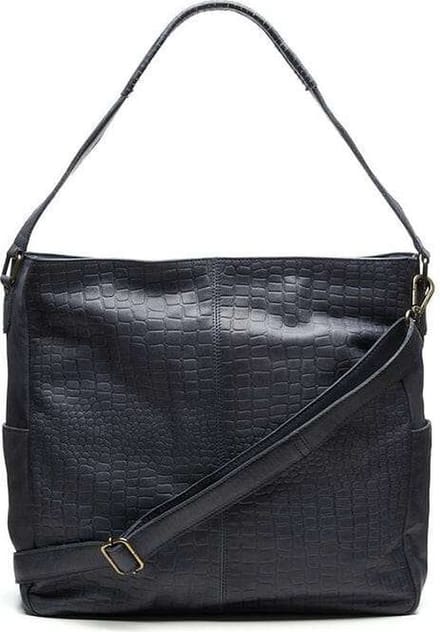 Chabo Bags - Rio Easy Croco - Schoudertas - Leer - Blauw