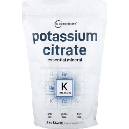 Micro Ingrediënten, Kaliumcitraat, 1 kg (2,2 pond)