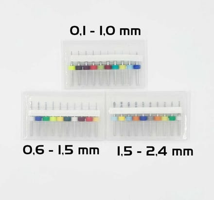 DW4Trading 30 Stuks Micro Boorset 0.1 tot 2.4 mm Modelbouw en PCB Printplaat - Precisie Set van Wolfraamstaal