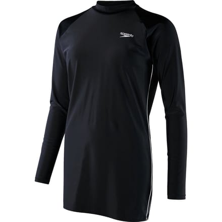 Speedo  - Maat 48 - Swim Long-Line Tunic Badpak Dames - Zwart / Wit