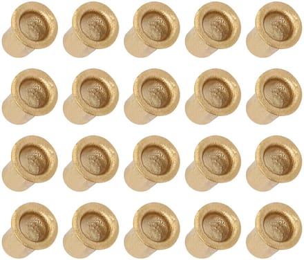 Dailygoods - Klinknagels (M4x6mm) 100st Messing Geplateerd Metaal