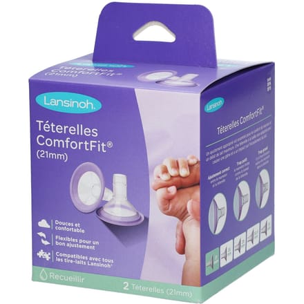 Lansinoh Borstschilden - 2 Stuks - Comfort Fit - 21 mm