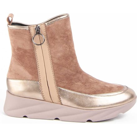 Botín De Cuña Para Mujer.  Montevita  Calig5  100957 41 bruin