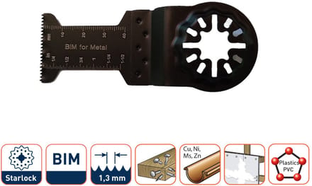 Rekx® Multitool zaagblad voor Starlock systeem - invalzaagblad 32x40mm - Hout - Metaal - BIM