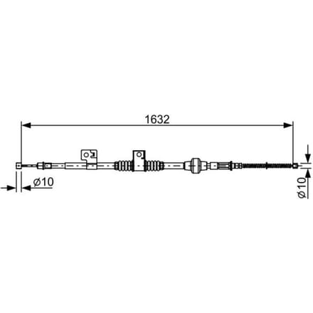 Kabel, parkeerrem BOSCH 1 987 482 519