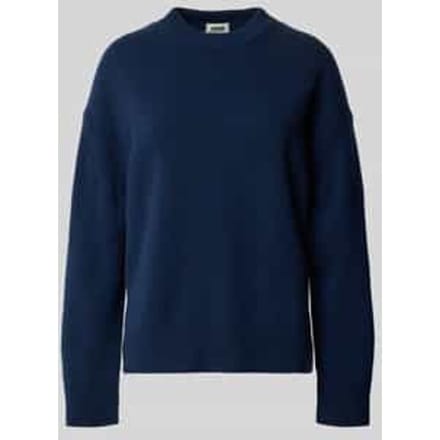 Oversized gebreide pullover met ribboorden