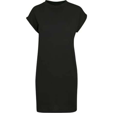 Build Your Brand - Turtle Extended Korte Dames T-Shirt Jurk - Black maat L