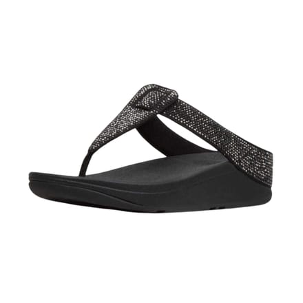 Fit Flop Dames Isabelle Leren Sandalen (Zwart)