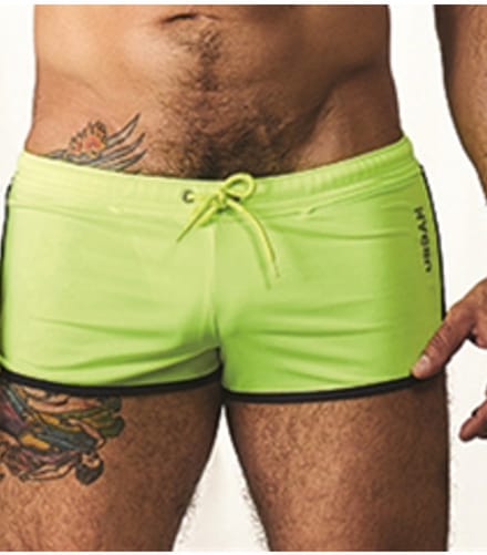 Mister b urban ibiza shorts neon yellow blue xl