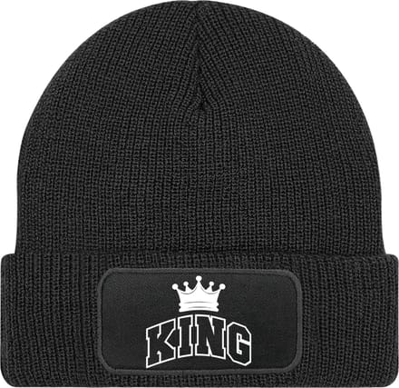 Muts voor hem - cadeau mannen - Zwart - 100% Soft-Touch acrylic - King