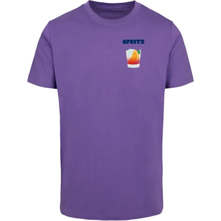 Mister Tee - Vintage Spritz Heren Tshirt - S - Paars
