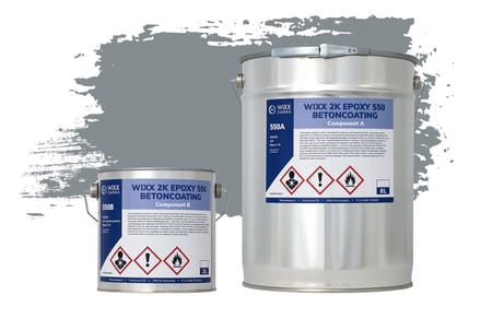 Wixx 2K Epoxy 550 Betonverf - 10L - RAL 7046 | Telegrijs 2