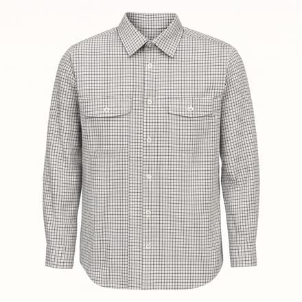 Werkshirt Snickers AllroundWork Comfort Checked – Lange mouw – Khaki/Zwart – Maat S