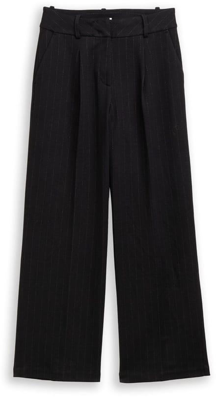 Tom Tailor - TTLEA WIDE broek met glittereffect - Maat 44/32 - pinstripe with lurex