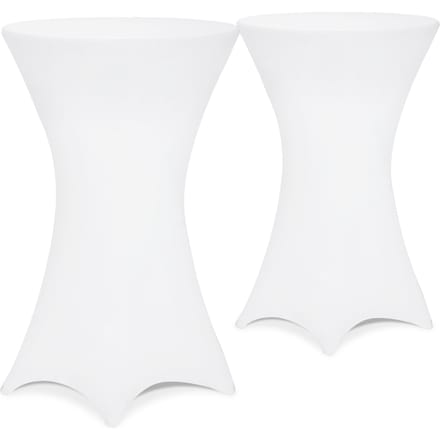 Detex 2x Tafelrok Statafel - Ø 60-65cm 30°C Wasbaar - Wit