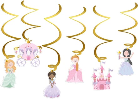 Hangdecoratie - Pretty Princess - 6 stuks