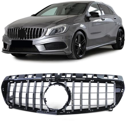 GT Grill - Compatibel Met - Mercedes A Klasse W176 2012-2015 - Chrome