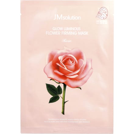 JM Solution, Glow Luminous Flower Verstevigend Schoonheidsmasker, Roos, 1 Masker, 30ml (1.01 fl oz) white