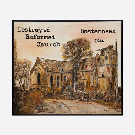 Zeefdruk Airborne Collection - Destroyed Reformed Church