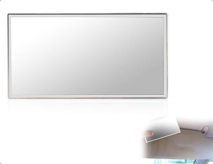 Draagbare Zelfklevende Make-up Spiegel voor Auto, Perfect voor Oogschaduw, Lippenstift en Reizen