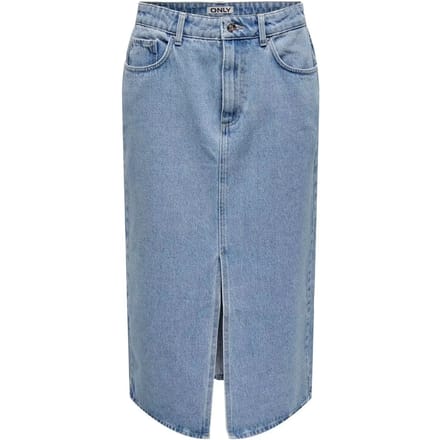 ONLY ONLBIANCA MIDI SKIRT DNM REA NOOS Dames Rok - Maat S