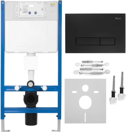 Rea - Wc Voorwand Installatiesysteem K011a-q Hd Black