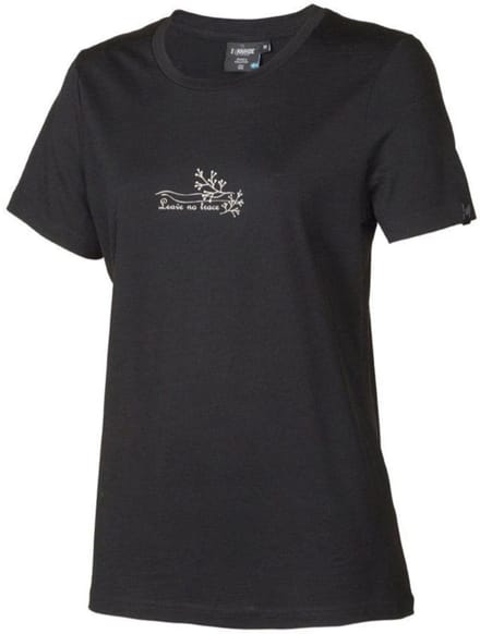 Ivanhoe t-shirt UW Cilla Vine voor dames - 100% merino wol - Zwart
