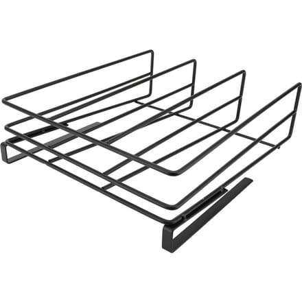 Support à découper suspendu Acier au carbone Étagère de rangement sous placard Porte-planche à découper black