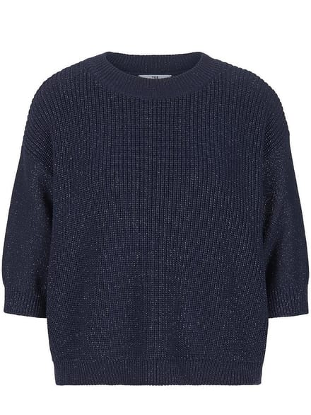 Trui boothals en 3/4-mouwen Van Peter Hahn blauw
