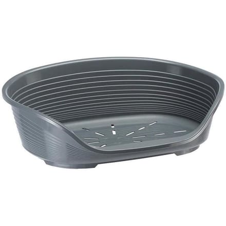 Mand-Korftje SIESTA DELUXE Maat 2 - 49*36*17,5 cm - Donkergrijs -FERPLAST