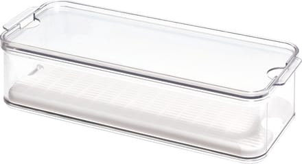 iDesign koelkast organizer voor groenten large - crisp - Transparant - Stapelbaar | Met deksel | BPA-vrij