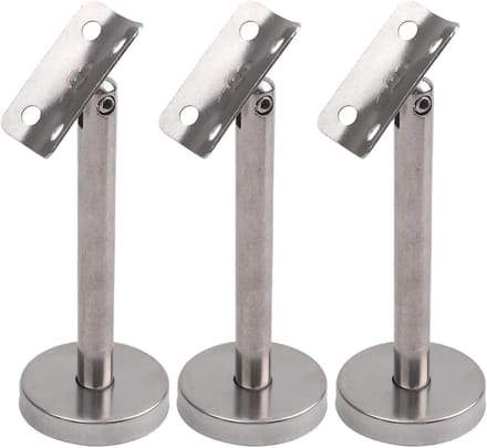 Leuning Beugels - Trapondersteuning Set - Veilige Trappen - Verstelbaar Ontwerp - 120mm - Zilver