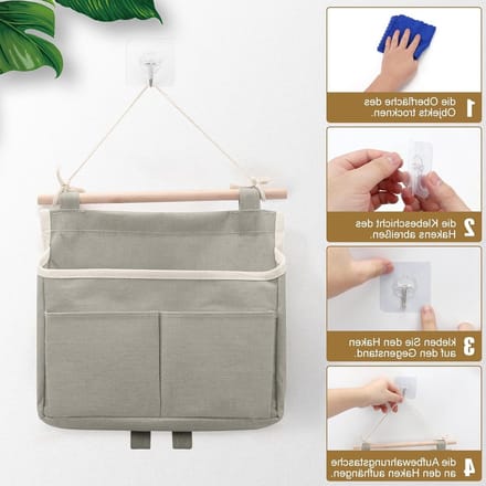 Hanging Organizer Set van 3 Stuks voor Efficiënte Opberging in Huis, Kantoor, Badkamer en Kinderkamer