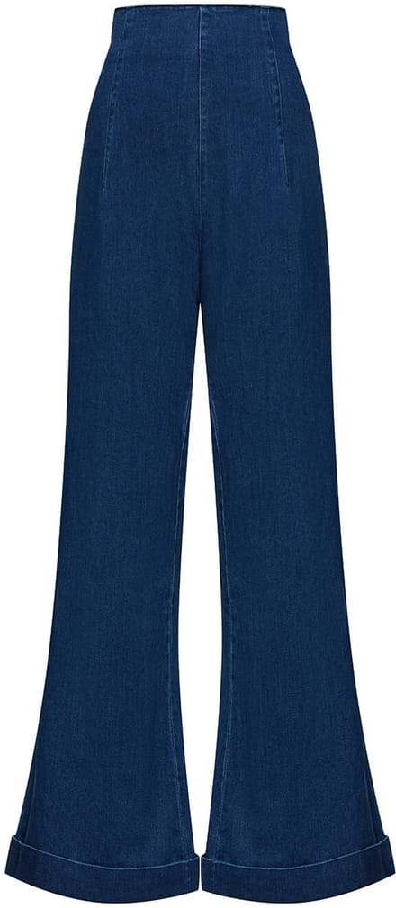 Succubus Clothing Kisha Jeans Broek Navy