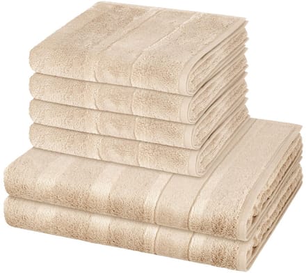 Cawö Sonstiges 4 X handdoek 2 X douchehanddoek - in set 6 pack Noblesse