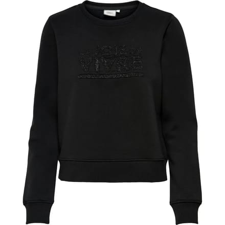 Sweatshirt vrouw Only onlannie life bling box