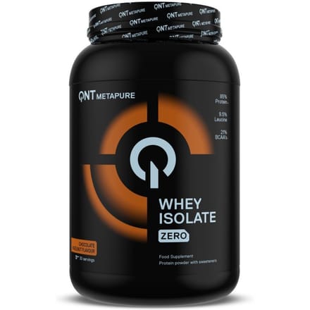 Chocolade Hazelnoot Eiwit QNT Metapure Whey Isolate Zero 908 g