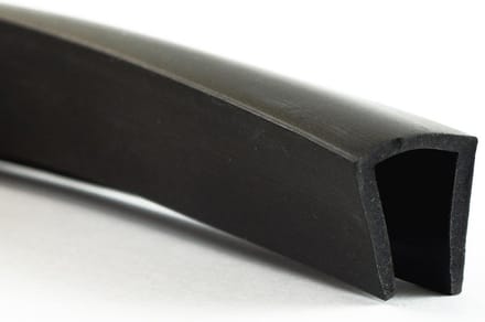 Randbescherming en Afdichtingsprofiel - EPDM Rubber 14x4 mm, 7 mm Interval, Weerbestendig en Douchebestendig